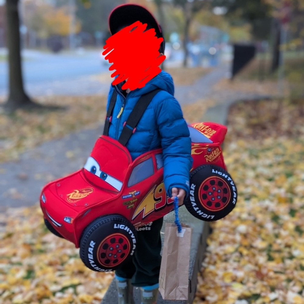 Cars Lightning McQueen Red Kids Costume Plush Tunic